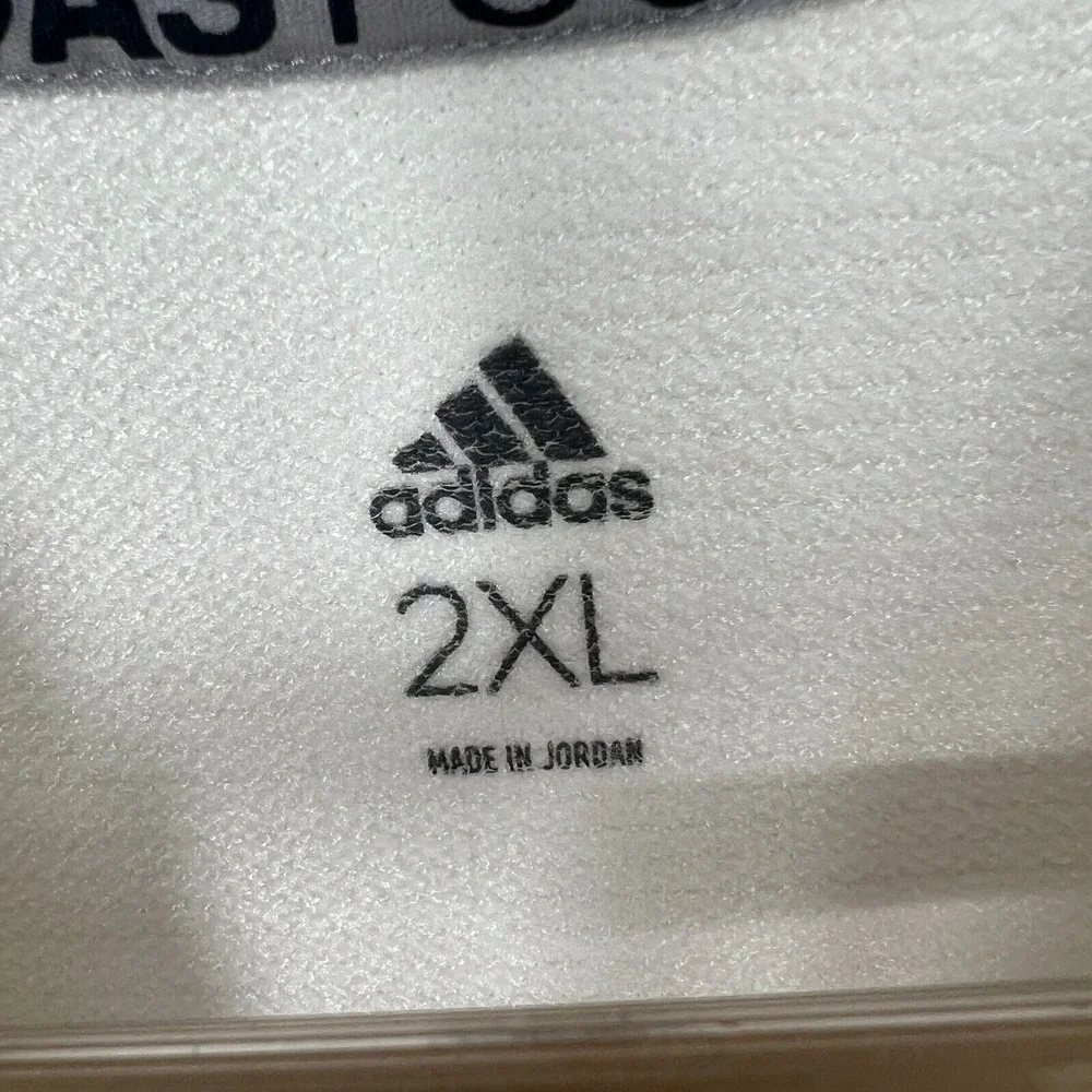 adidas Primeknit A1 Ghost‎ Football Jersey Mens Size 2XL White Black Logo DQ3446